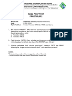 Soal Post Test PRAKT 2