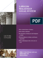 Malaysian Legal System Topic 1