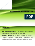 Analyze Business Portfolio