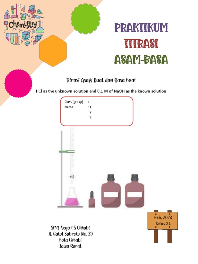 TITRATION WORKSHEET Translated PDF