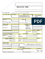 Deglazing Form