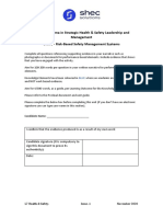 Level 7 Diploma in Strategic Health & Safety Leadership and Management Unit 1 - Risk-Based Safety Management Systems