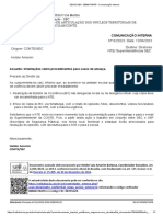 Comunicação Interna 02-2023 - CONTE Orientações Sobre Procedimentos para Casos de Ameaça