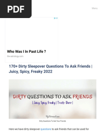 170+ Dirty Sleepover Questions To Ask Friends - Juicy, Spicy, Freaky 2022