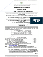 JNTUK B.Pharmacy 3-2 Exams Notification May 2023