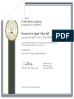 CertificateOfCompletion_Become a Six Sigma Yellow Belt