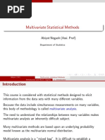 Multivariate Statistical Methods: Abiyot Negash (Assi. Prof)