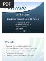 Git && Gerrit: Distributed Version Control && Review