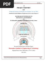 A Project Report: "Design and Analysis of Hydraulic Press Machine For Gas Tube"