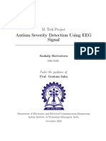 Autism Severity Detection Using EEG Signal: M. Tech Project