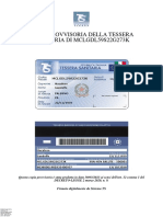 Copia Provvisoria Della Tessera Sanitaria Di Mclgdl59S22G273K