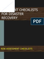 Chapter 3 Notes in Different Checklist for Disaster Recovery