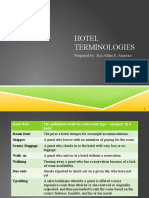 Hotel Terminologies