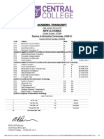 Student Academic Transcript 1176481