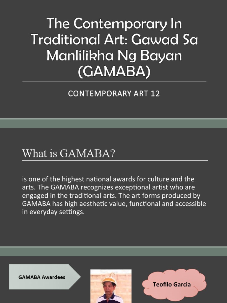 Understanding GAMABA and Its Awardees | PDF