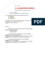 Séance 5: La Formation Des Nombres: Intro. À La Grammaire Française - Maëva