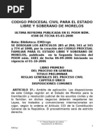 Codigo Procesal Civil Para El Estado de Morelos