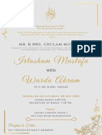 Irtasham Mustafa Warda Akram: Mr. & Mrs. Ghulam Mustafa