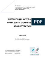 IM HRMA 30033 Compensation Administration