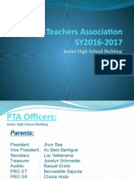 Parents Teachers Association SY2016-2017: Junior High School Building