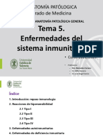 Tema 5. Enfermedades Del Sistema Inmunitario