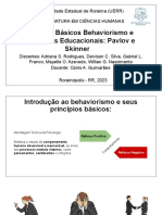 Princípios do behaviorismo e suas implicações educacionais