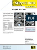 LuK 0025 - Instructions For Fitting LuK Clutch Discs