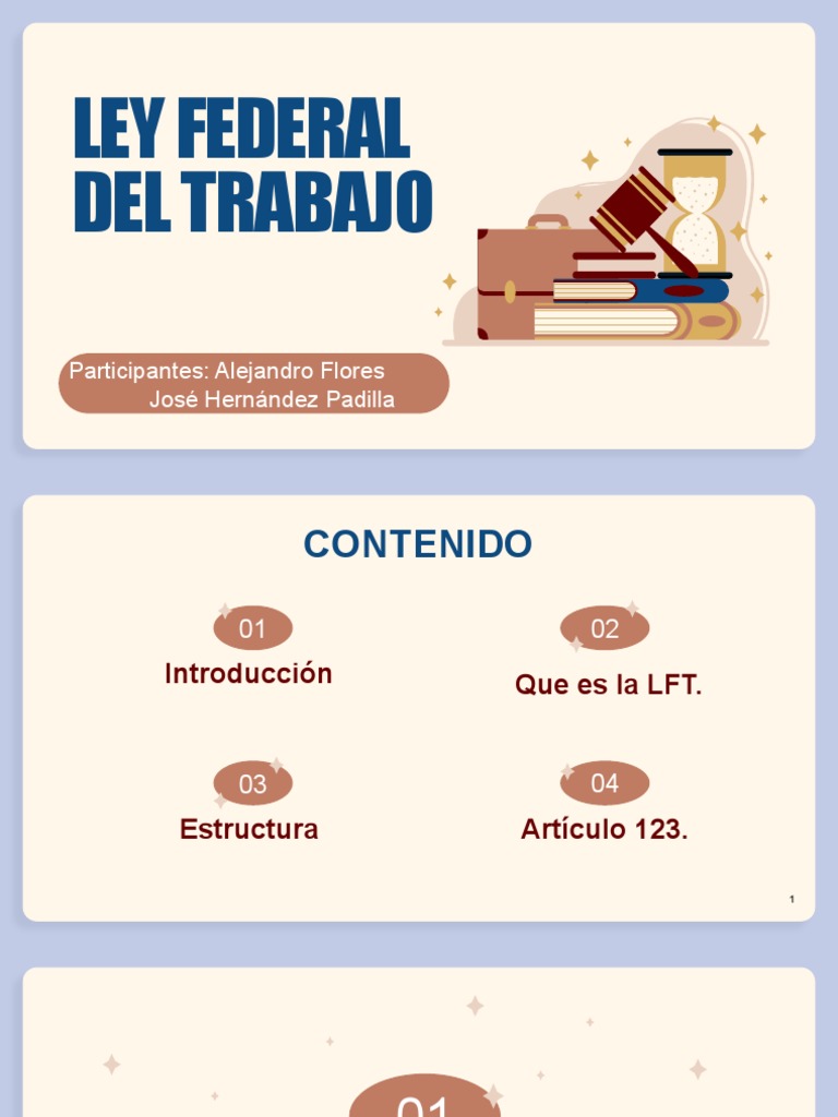 Estructura de la Ley Federal del Trabajo | PDF | Derecho laboral | Salario