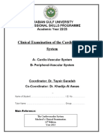 Clinical Examination of The Cardiovascular System