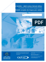 European Language Portfolio - Adult Version: Revised Edition