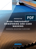 High-Throughput Dewatering and Cake Washing: Separation