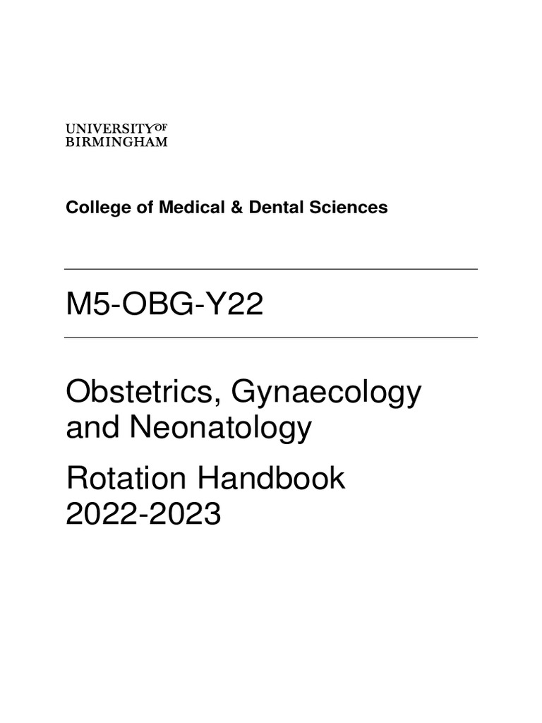 M5 obg y22 handbook final pdf childbirth menstruation