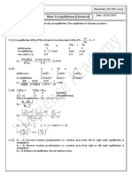 Chemistry Equilibrium Hints