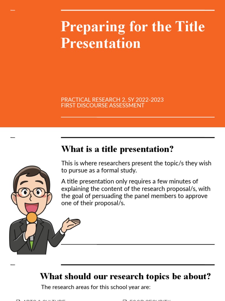 Title Presentation Guidelines for Research | PDF | Microsoft Power Point