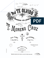 MORENO CRUZ Trinidad, No Te Olvido Romanza