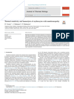 2019 - J Therm Biol - Thermal Sensitivity and Haemolysis of Erythrocytes With Membranopathy.