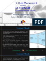 ME221 Fluid Mechanics II Lecture on Normal Shocks