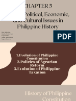 Social, Political, Economic, and Cultural Issues in Philippine History