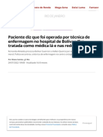 Paciente operada por técnica de enfermagem no hospital de Bolívar