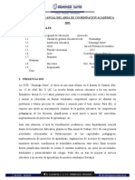 Plan de Trabajo Anual Del Área de Coordinación Académica