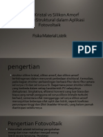 Silikon Kristal Vs Silikon Amorf Perbedaanstruktural Dalam Aplikasi Fotovoltaik