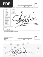 Signature Examination Assessment