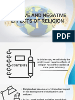 Positive and Negative Effects of Religion