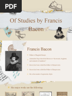 Of Studies by Francis Bacon