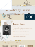 Of Studies by Francis Bacon