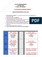 Exams To Be Held at Ratton School.: Year 11 Students Mocks January 2023 9 Jan - 20 January