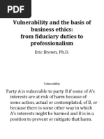 Vulnerability and the Basis of Business Ethics Presentation