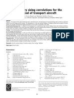 Preliminary Sizing Correlations For The Rear-End of Transport Aircraft
