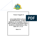 ANALISIS PENCAPAIAN KOMPETENSI (TAHUN BERJALAN KELAS 1, 4, 6 MATA PELAJARAN MATEMATIKA, BHS - INDONESIA, PKN) - Compressed