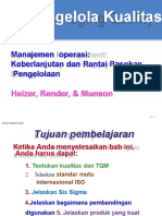 6 Mengelola Kualitas: Manajemen Operasi: Keberlanjutan Dan Rantai Pasokan Pengelolaan